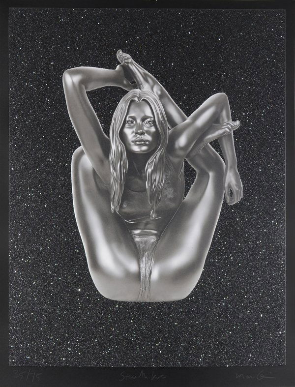 MARC QUINN (BRITISH B.1964): "Stealth Kate", diamond dust lithograph, 36 1/2 x 28 in (92.7 x 71.1 cm), signed lower right, Edition 35/75
