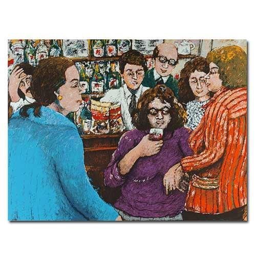 DAVID AZUZ (ISRAELI/FRENCH B.1942: DAVID AZUZ (ISRAELI/FRENCH B.1942"Dome Montparnasse", circa 1980 Lithograph 26 x 32 in (66 x 81.3 cm) signed and numbered in pencil, Edition 62/200