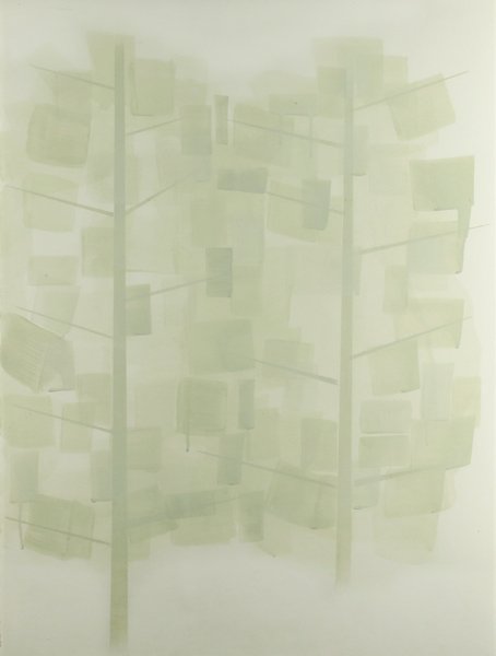 KEVIN APPEL AMERICAN B1967: Forest Study #2 , Acrylic on paper , 30 x 22 1/2 in (76.2 x 57.2 cm) , signature and title verso PROVENANCE: Marriane Boesky Gallery, NYC, NY label verso