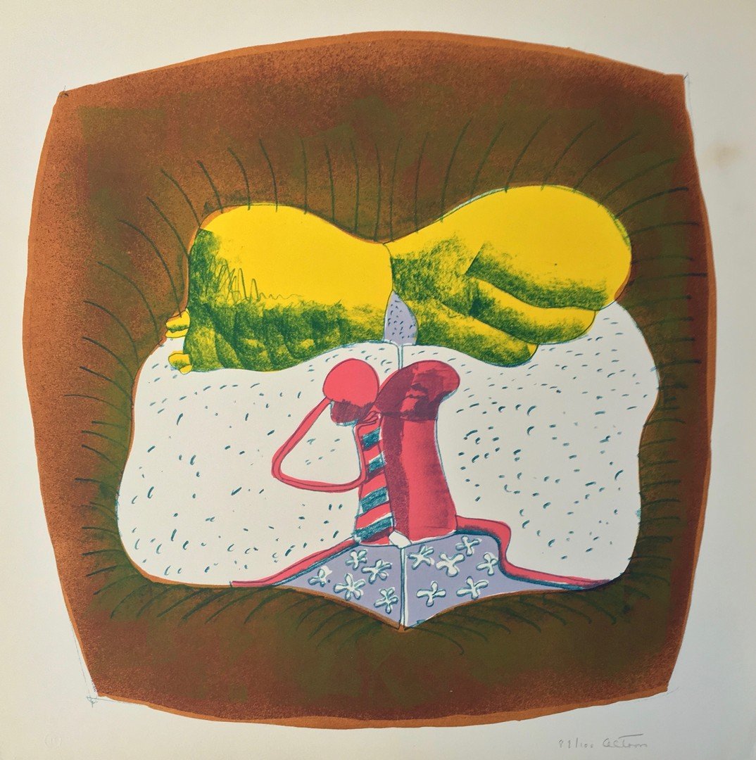 JOHN ALTOON AMERICAN 1925-1969: About Women Portfolio, Lithograph , 19 x 19 in (48.3 cm x 48.3 cm) , Pencil signed lower right, blind stamp lower left, ED 89/100.
