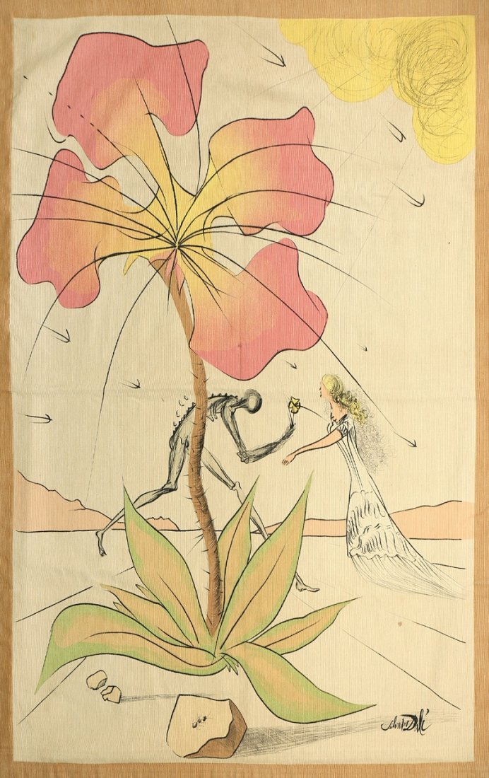 SALVADOR DALI SPANISH 1904-1989: Reuben From the Tribes of Israel, 1985, tapestry, 70 x 50 in (177.8 x 127 cm) ,Certificate on verso, edition 234/500