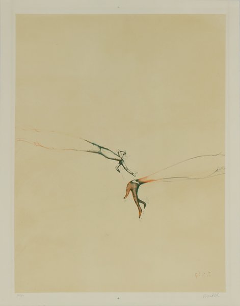 PAUL WUNDERLICH GERMAN 1927-2010: Hands, lithograph, 20 x 25 3/4 in (50.8 x 65.4 cm), pencil signed lower right, ED 26/40