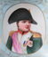 Antique Hand-Painted Porcelain Napoleon I Portrait