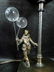 Art Deco Clown Venetian Millefiori Art Glass Shade Lamp - 4
