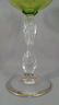 c.1910 French Green Gold Encrusted Wine Hock Glass - 2