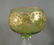 c.1910 French Green Gold Encrusted Wine Hock Glass - 4