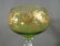 c.1910 French Green Gold Encrusted Wine Hock Glass - 6