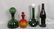 (3) Mid-Century Modernist Glass Decanters & Vase