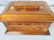 Antique Marquetry Inlaid Compartmentalized Sewing Case - 3