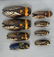 Lot (8) French Faience Cicada Locust Insect Wallpockets - 3