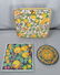 3 San Gimignano Italian Faience Pottery Platters Tiles