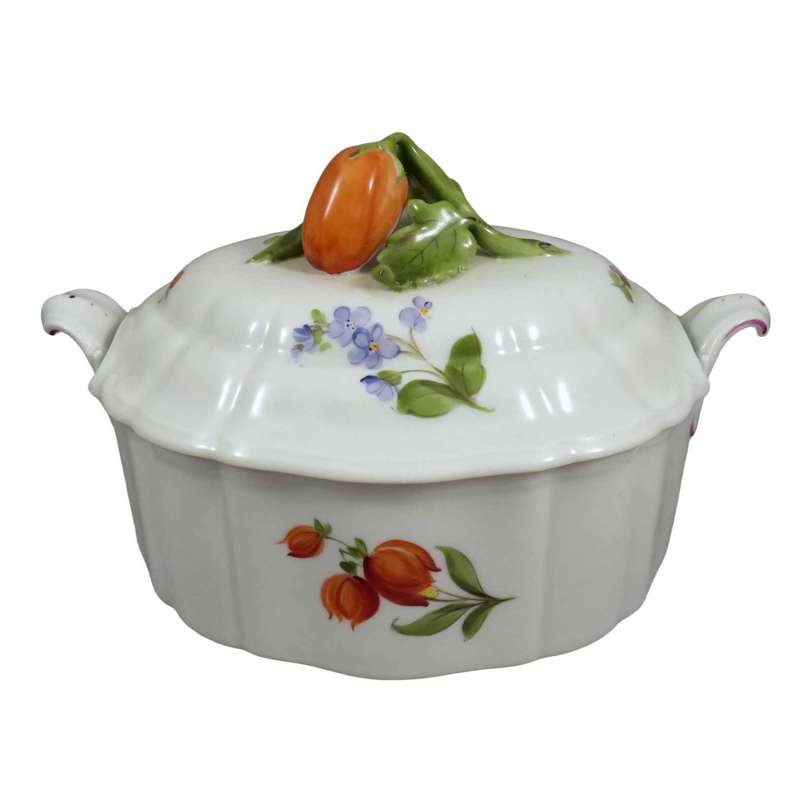 Large Nymphenburg Candy Box & Strawberry Finial Lid (1 of 13)