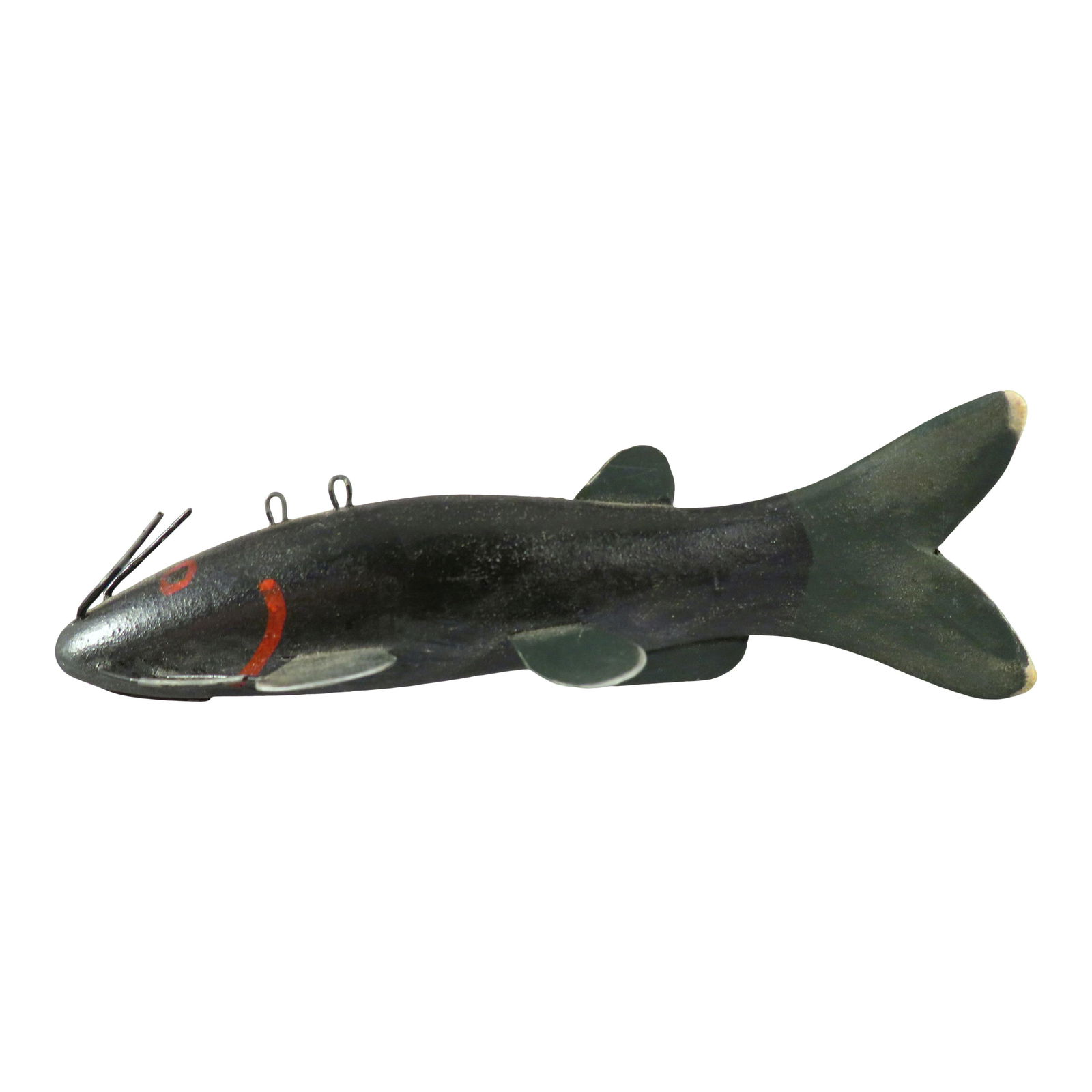 Lawrence Bethel Carved Wood Fish Spearing Decoy (1 of 9)