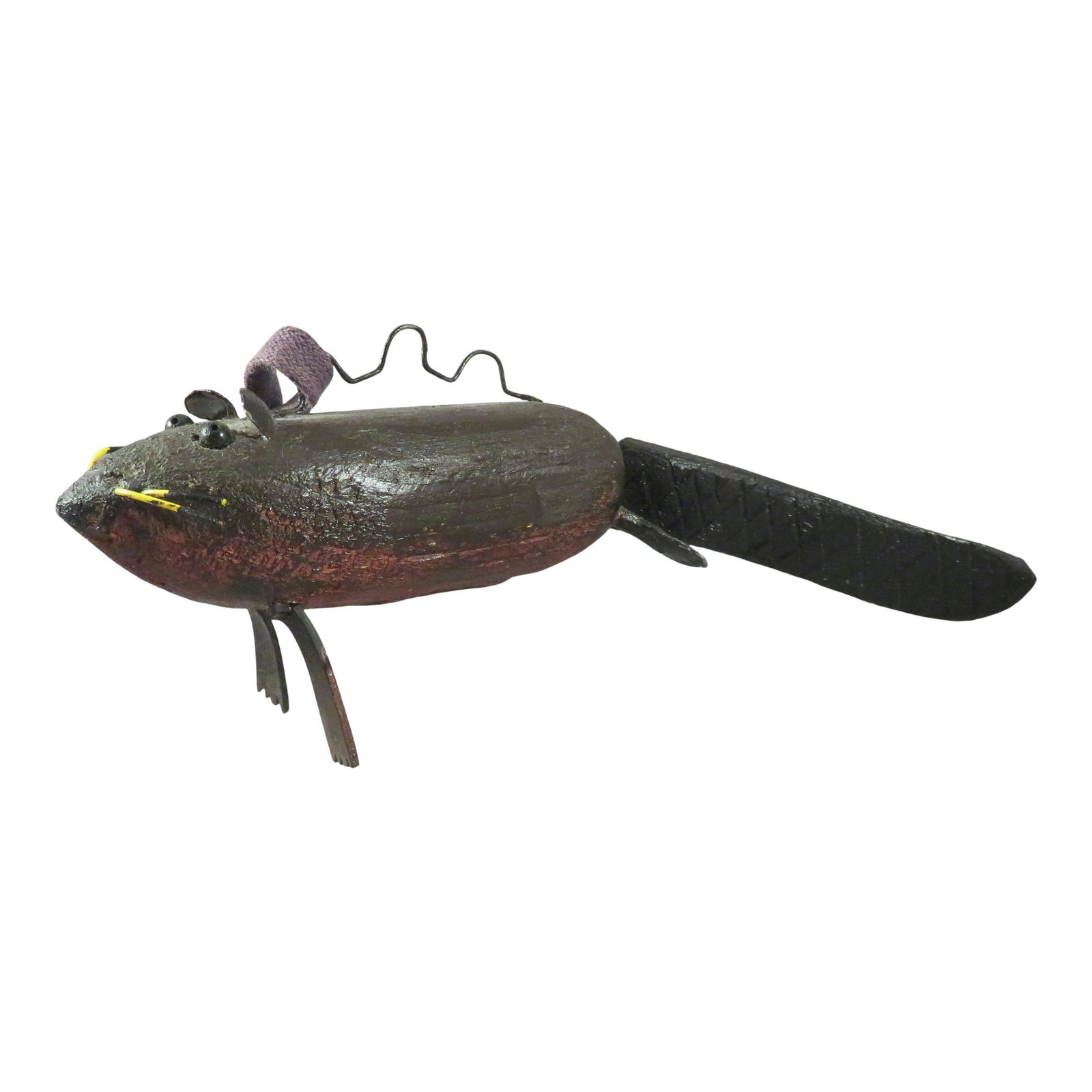 Hugh Issel Gray Eagle Wooden Fish Spearing Decoy (1 of 11)