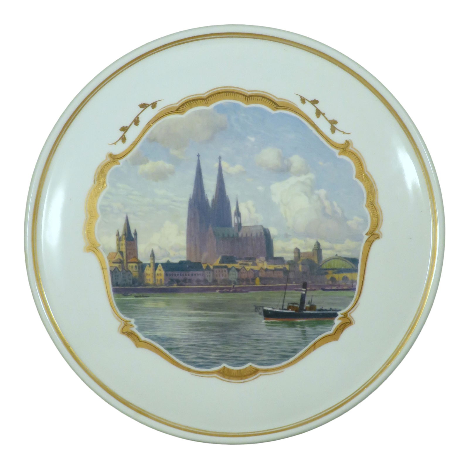 1924 KPM Berlin Porcelain Plaque Schloss Wilhelmshohe (1 of 8)