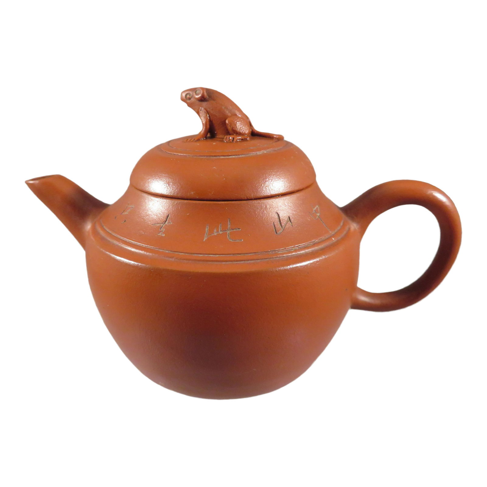 Signed Chinese Miniature Yixing Teapot Mouse Finial (1 of 13)