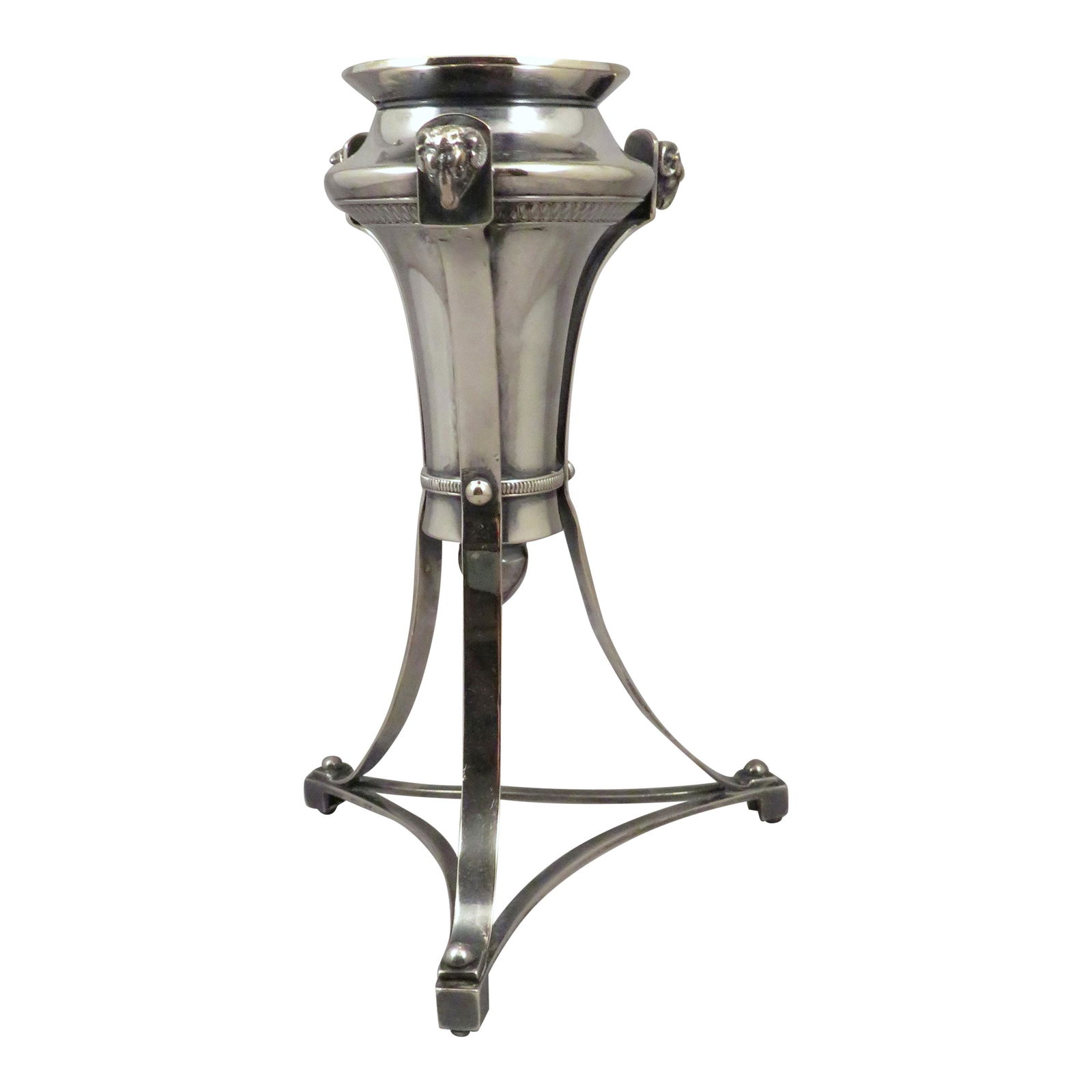 19th Century Gorham Sterling Silver Vase with Ram Heads (1 of 9)