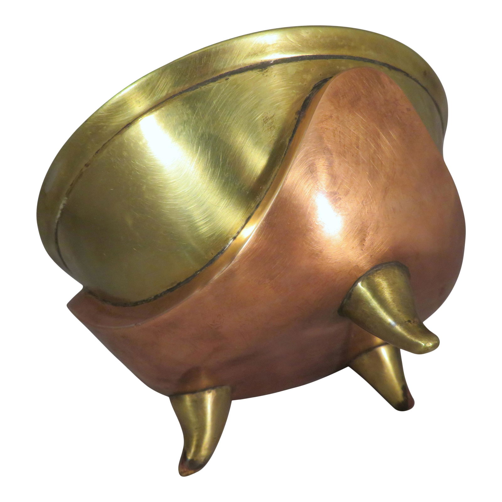 Los Castillos Taxco Mexico Copper & Brass Bowl (1 of 6)