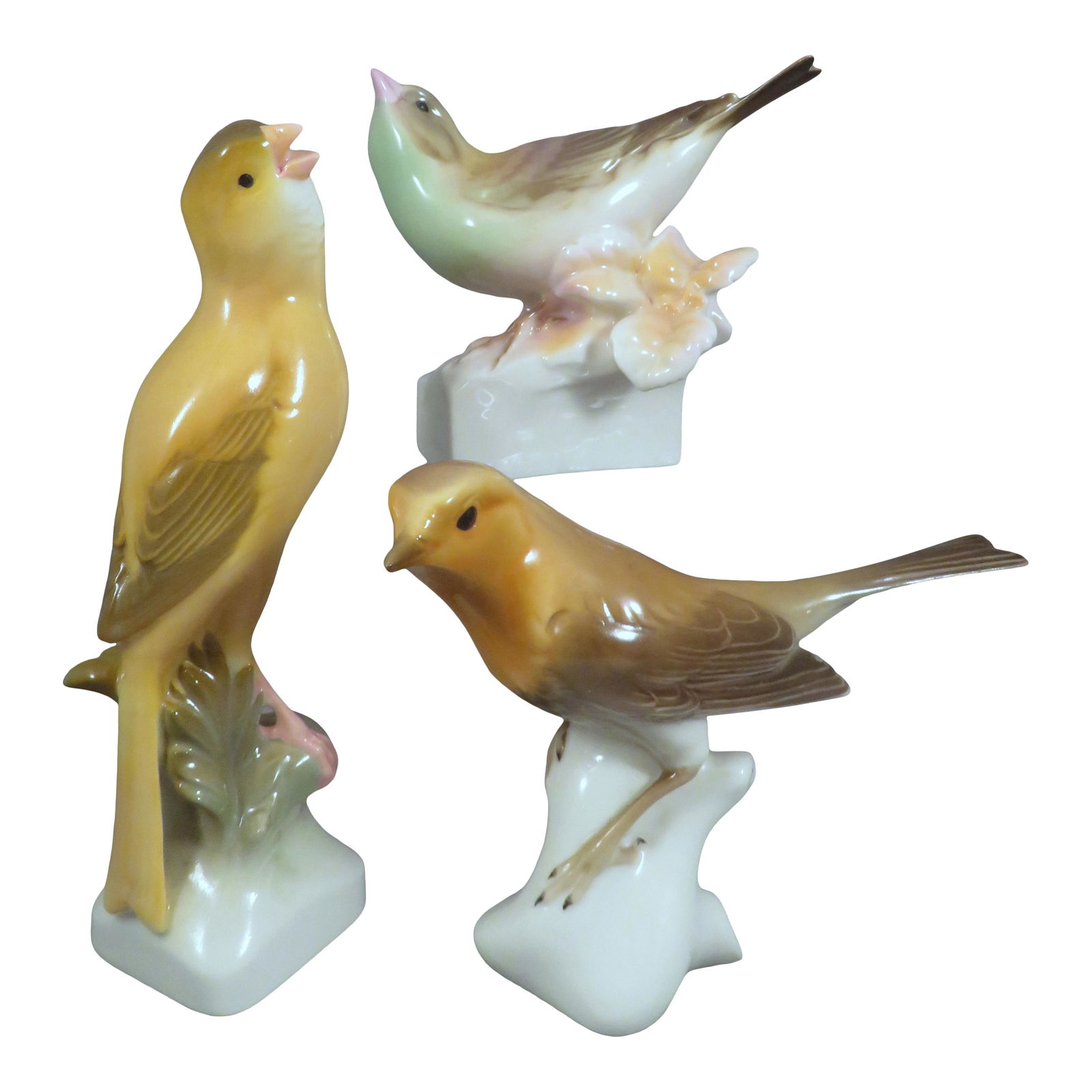 Lot of (3) Nymphenburg Porcelain Bird Figures (1 of 19)