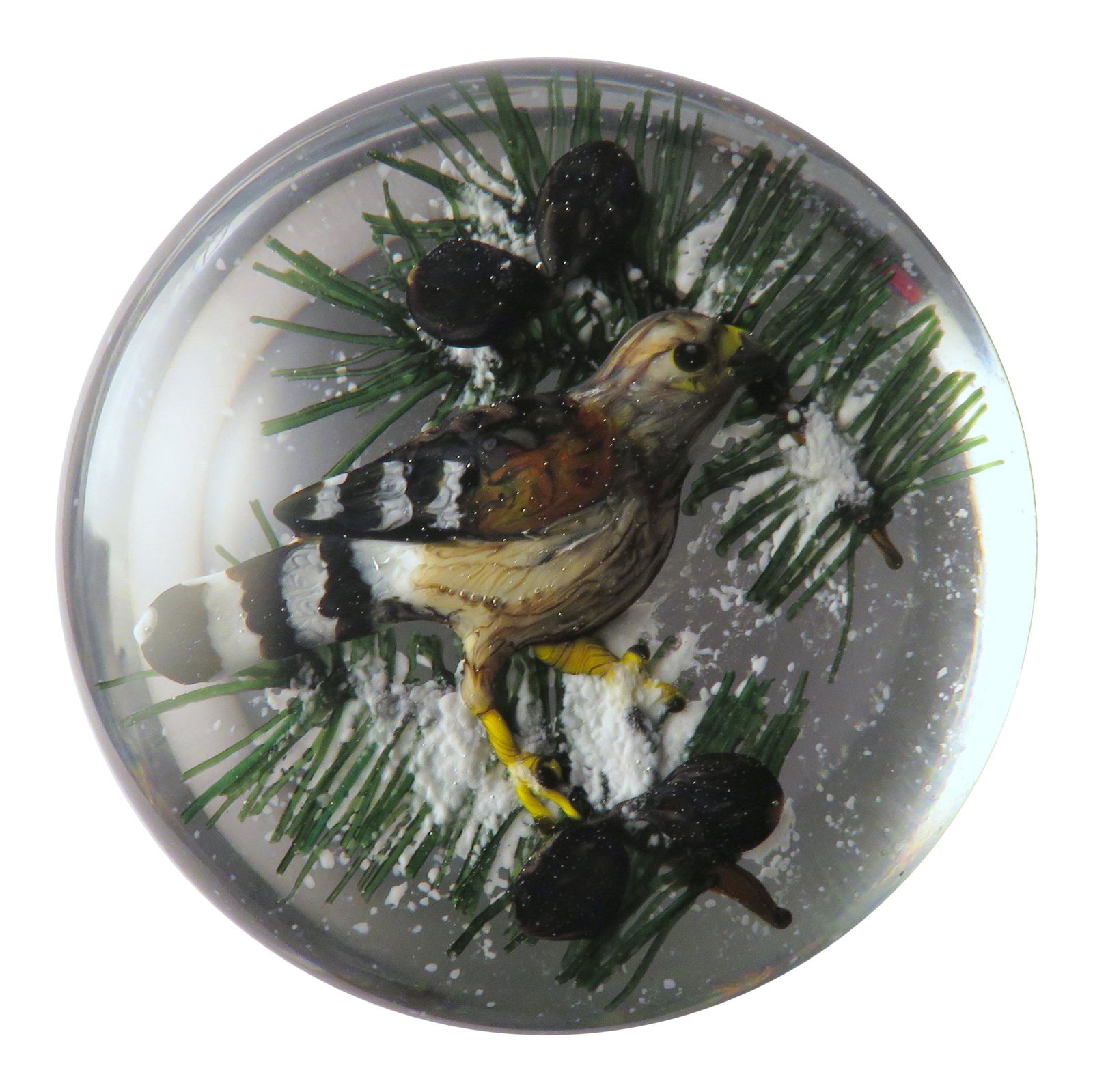 1985 Ltd Ed Rick Ayotte Red Shouldered Hawk Paperweight (1 of 4)