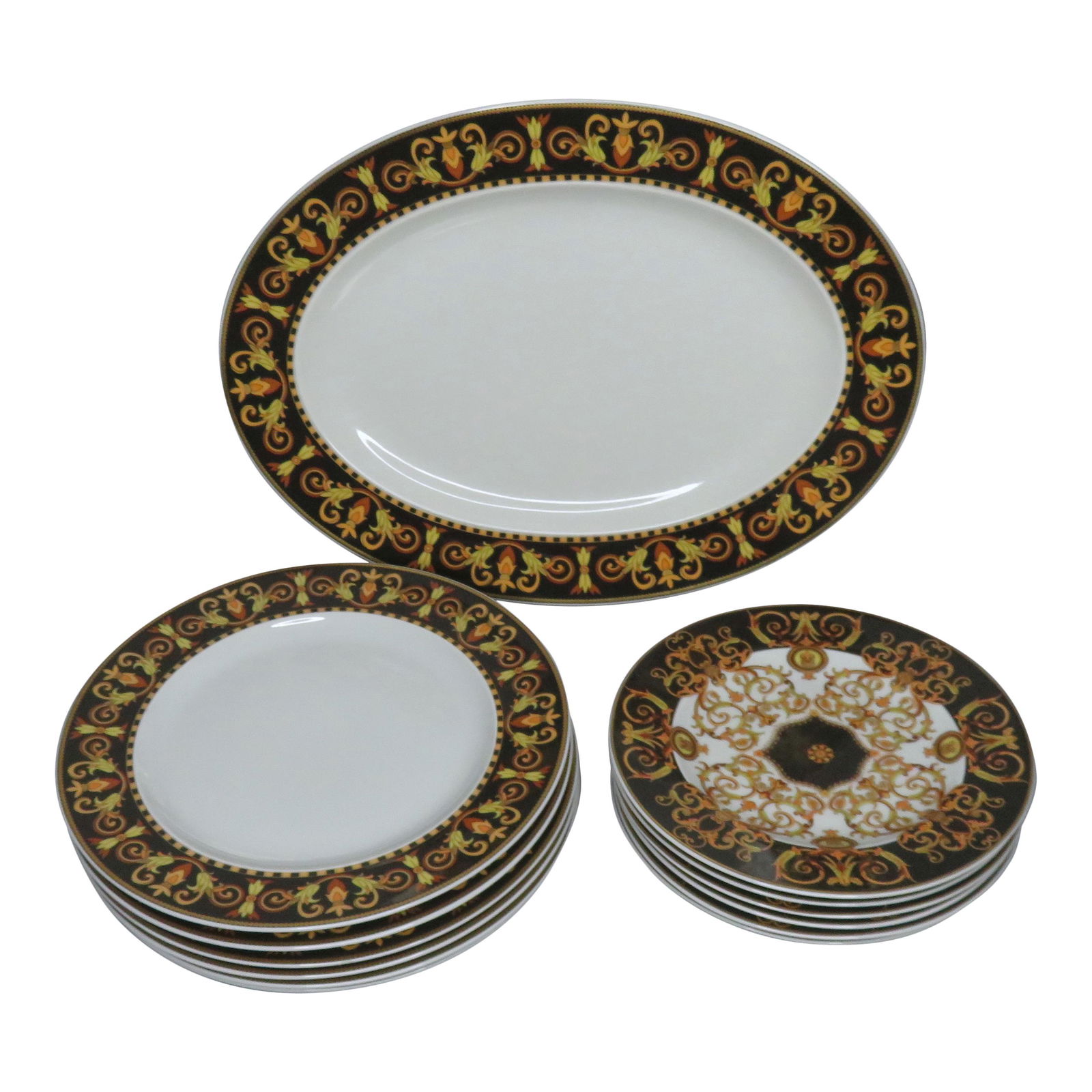 13 Pieces Rosenthal for Versace "Barocco" Porcelain (1 of 8)