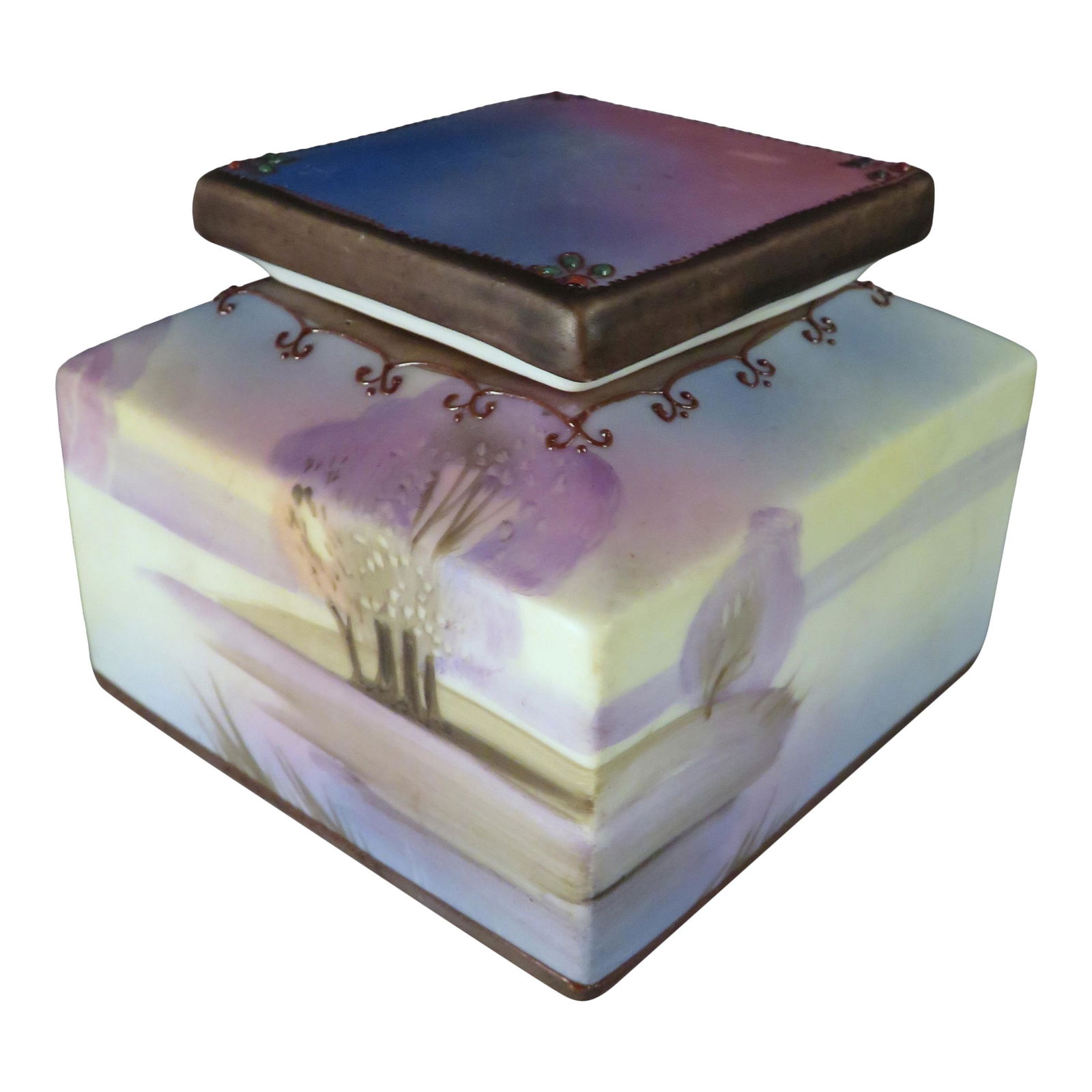 Japanese Morimura Brothers Nippon Porcelain Inkwell (1 of 7)