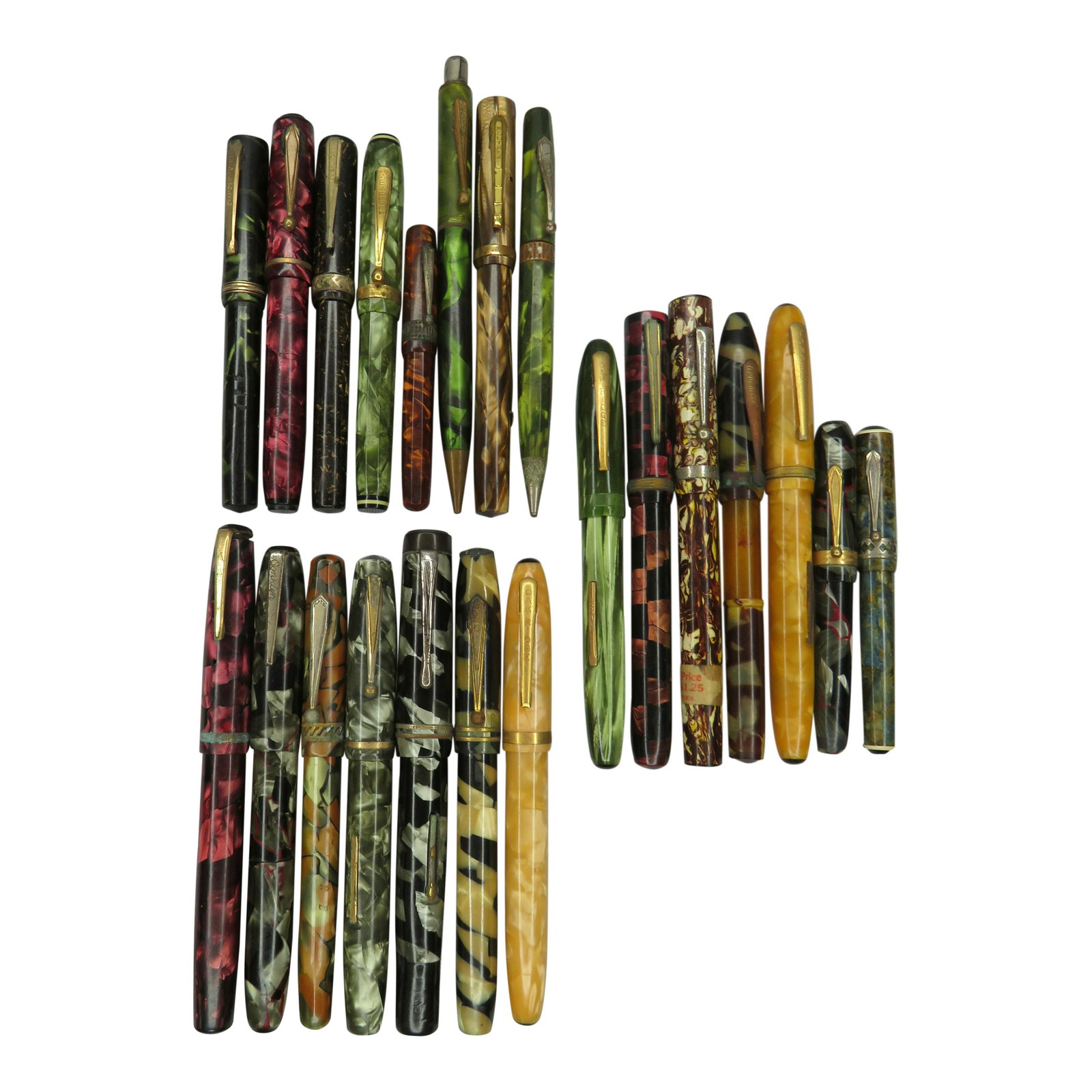 Mixed Lot of 22 Antique Vintage Fountain Pens & Pencils (1 of 9)