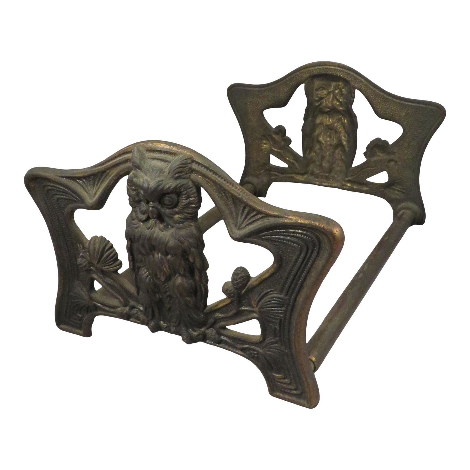 H.L. Judd Co. Attributed Art Nouveau Owl Book Rack (1 of 8)