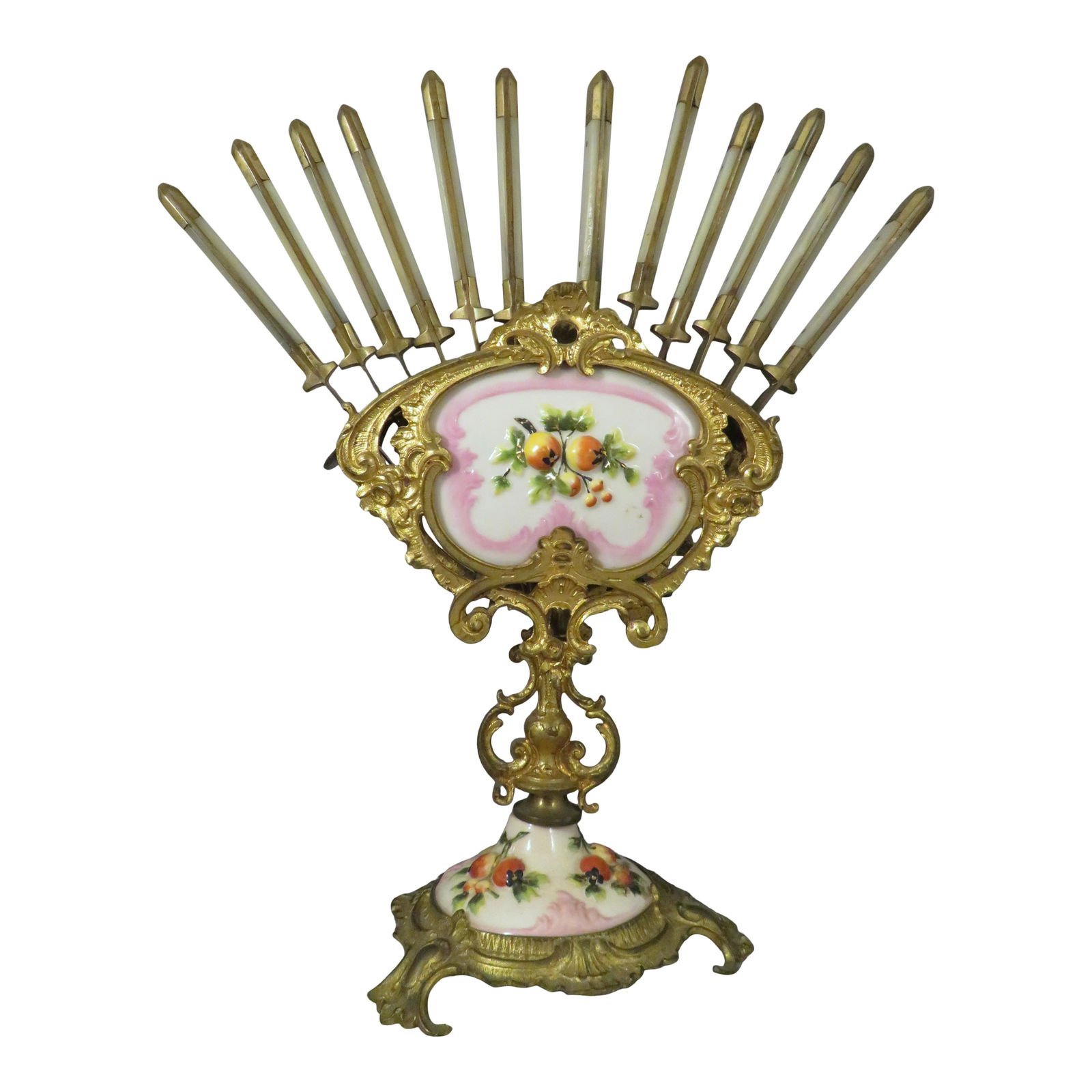 Stahl-Bronce German Mother Of Pearl Fruit Knives Stand (1 of 8)