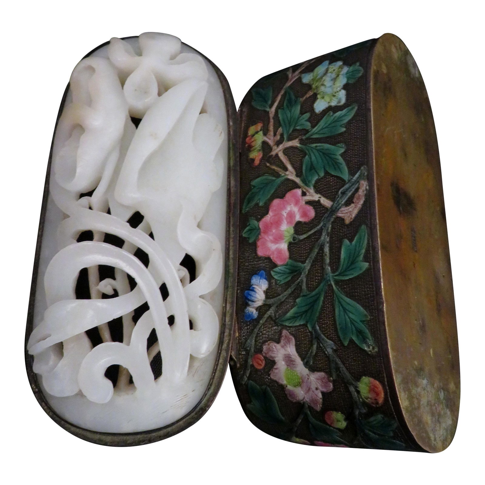 Important Chinese Ming Dynasty Jade Lotus Pond Plaque (1 of 13)