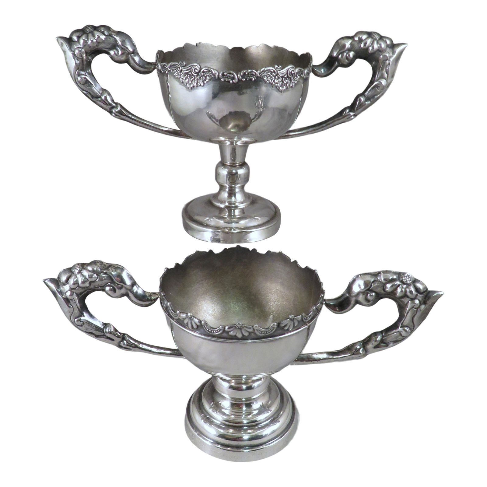 (2) Sterling Silver Double-Handled Trophy Cups (1 of 6)
