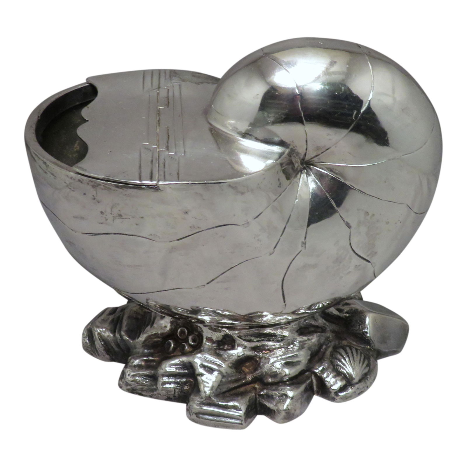 Atkins Brothers Sheffield Nautilus Shell Spoon Warmer (1 of 4)