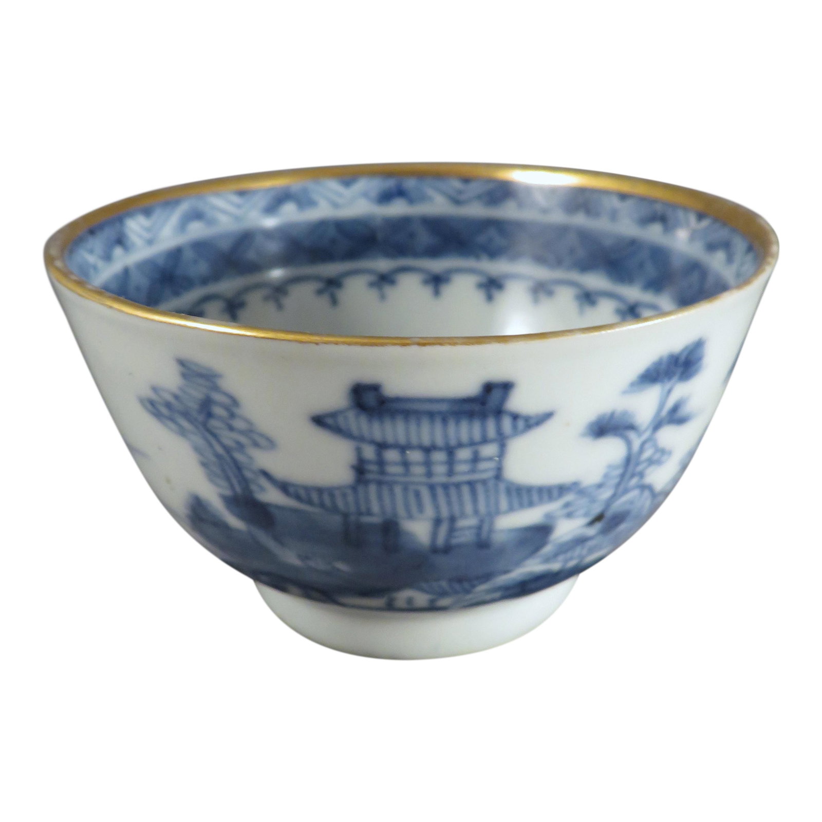 Chinese Qing Dynasty Blue & White Porcelain Tea Bowl: Location of Manufacture: China Period of Manufacture: Qing Dynasty (1644-1912) Rim Diameter: 3" / 7.6cm Foot Diameter: 1 1/2" / 3.8cm Height of Cup: 1 3/4" / 4.4cm Foot Height: 1/4" / 0.6cm Weight (wi