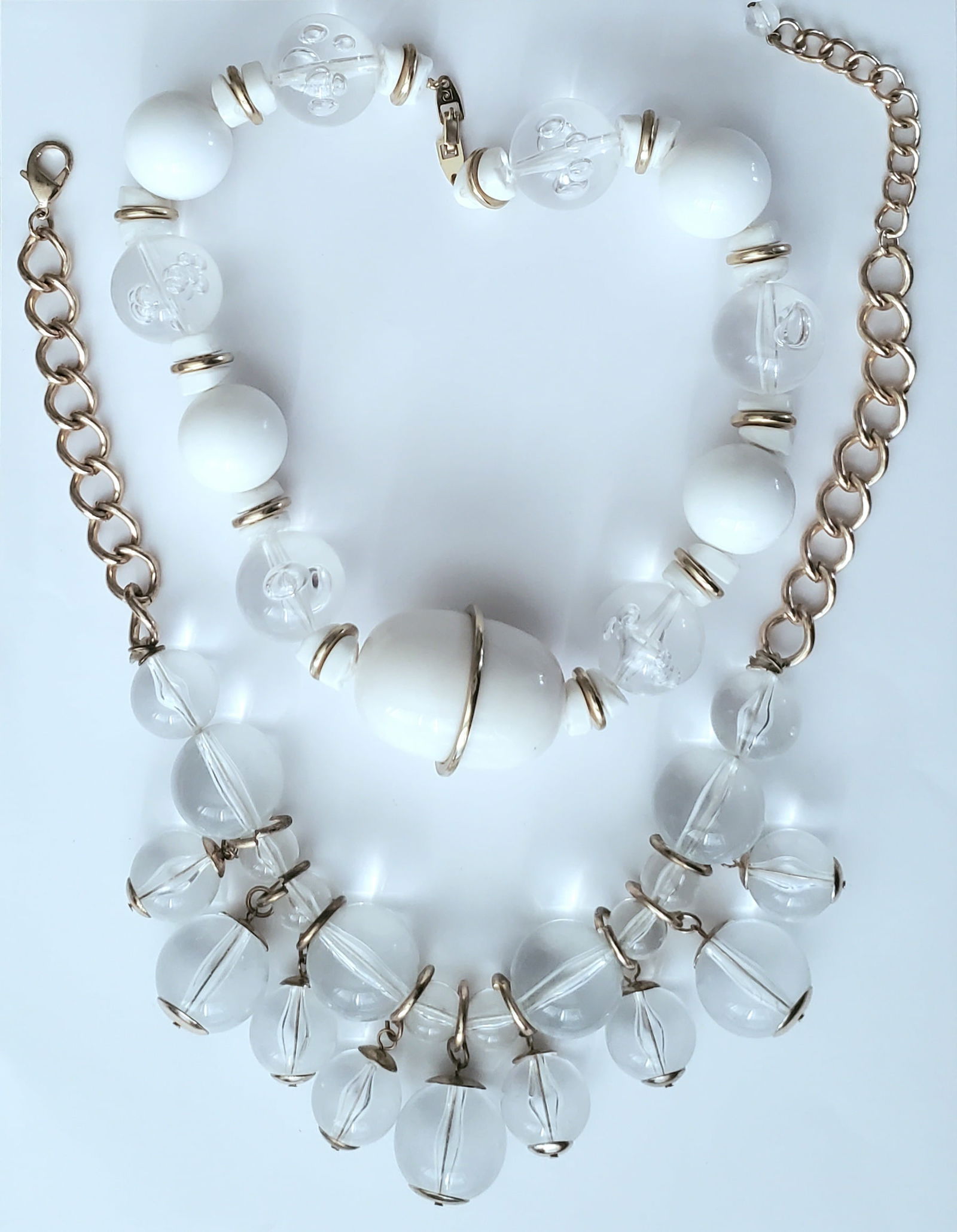 (3) Vintage Designer Lucite Bead Necklaces to Include Pierre Cardin (1 of 6)
