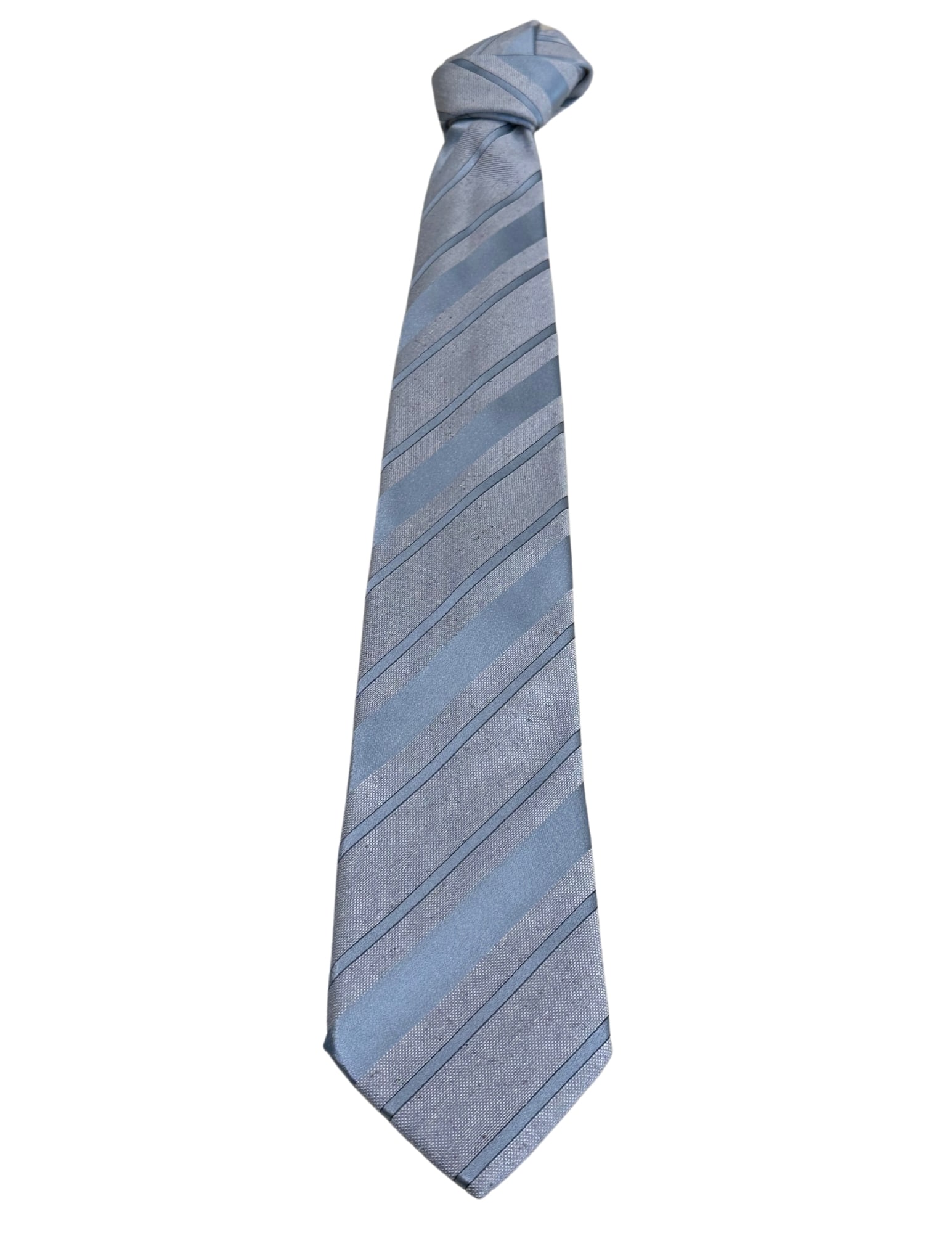 BRIONI, Men's Tie, Light Blue, Woven, Silk: Brand: Brioni, Italy, Handmade Color: Light Blue (Color appearance/shade can vary due to lighting, monitors, etc.) Pattern: Woven Material: 100% Silk Width: 3 3/4 inch (9cm) Eligible for In-House Ship