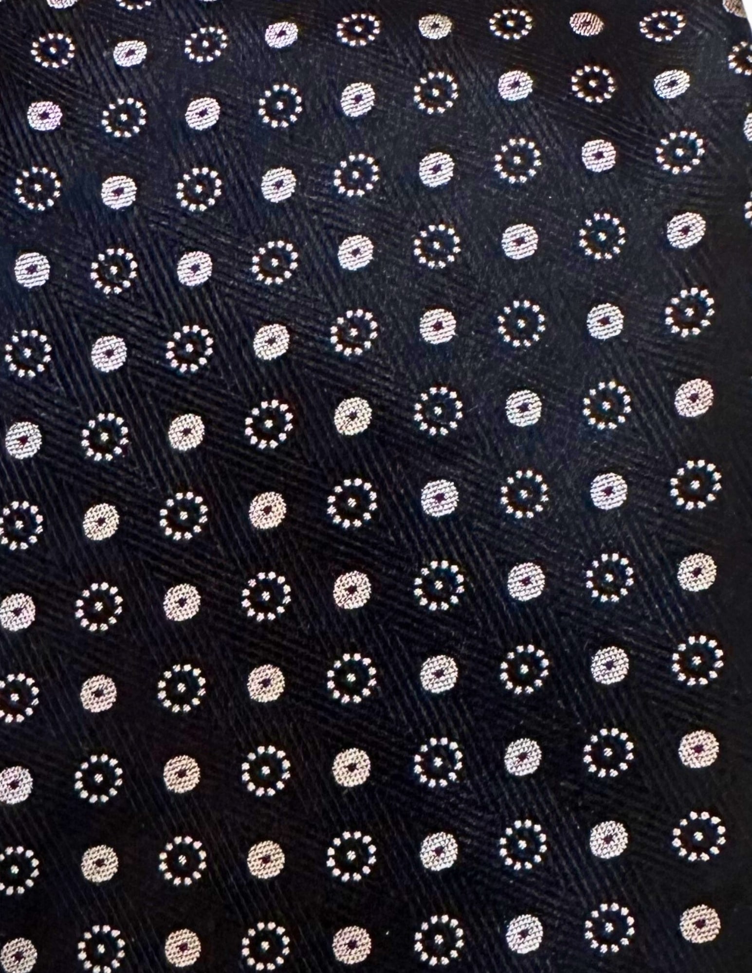 BRIONI, Men's Tie, Black Silver Gray, Poka-dots, Handmade, Silk: Brand: Brioni, Italy, Handmade Color: Black/Silver-gray (Color appearance/shade can vary due to factors including lighting, monitors, etc.) Pattern: Poka-dots Material: 100% Silk Width: 3 3/4 inch (9c