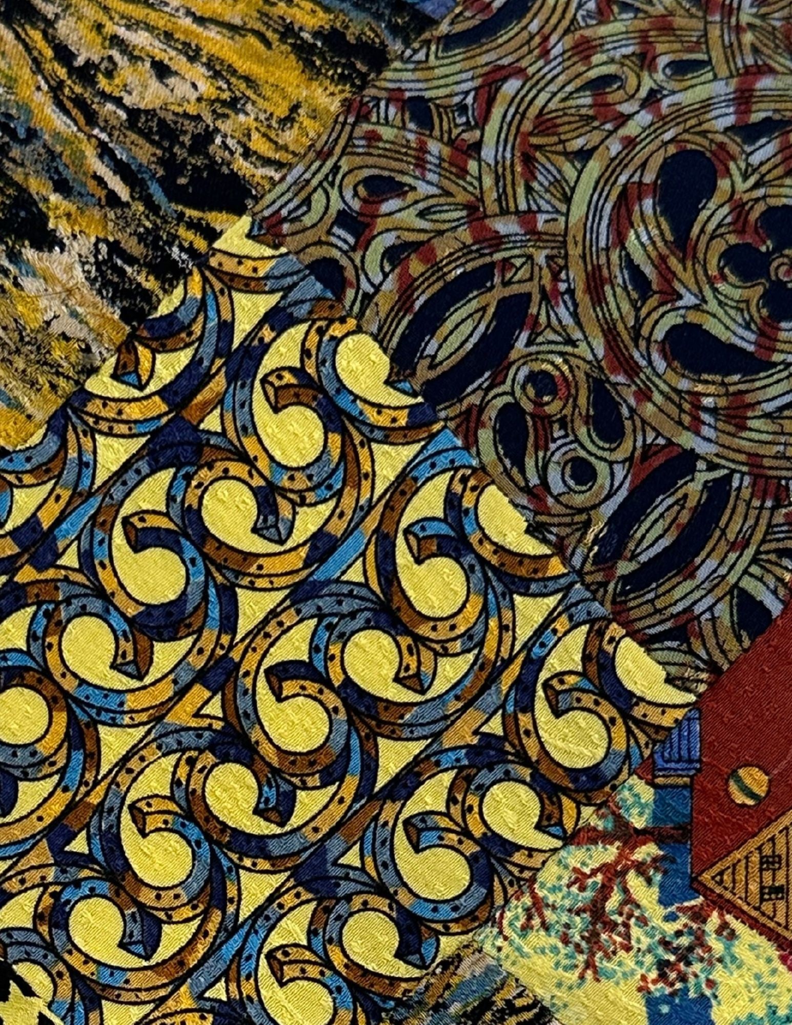 BRIONI, Men's Tie, Patchwork, Handmade, Silk Multicolor: Brand: Brioni, Italy, Handmade Color: Multicolor (Color appearance/shade can vary due to lighting, monitors, etc.) Pattern: Patchwork Material: 100% Silk Width: 3 3/4 inch (9cm) Eligible for In-House