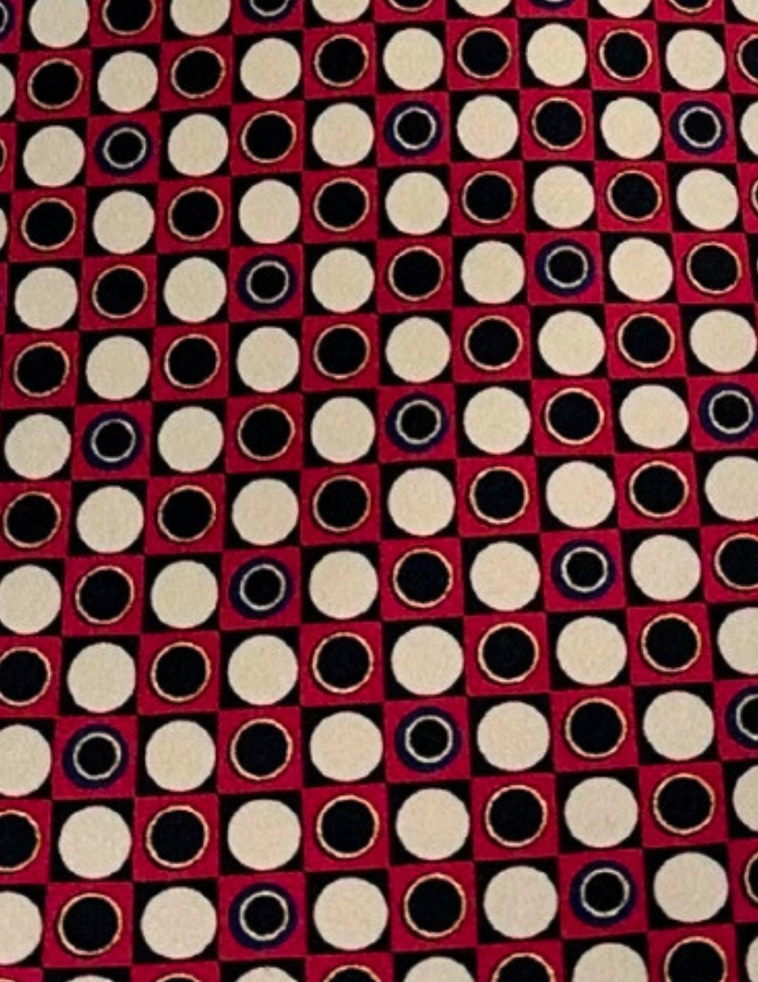 BRIONI, Men's Tie, Red Black White, Geometric, Handmade, Silk: Brand: Brioni, Italy, Handmade Color: Red/Black/White (Color appearance/shade can vary due to lighting, monitors, etc.) Pattern: Geometric Material: 100% Silk Width: 3 3/4 inch (9cm) Eligible for In-H