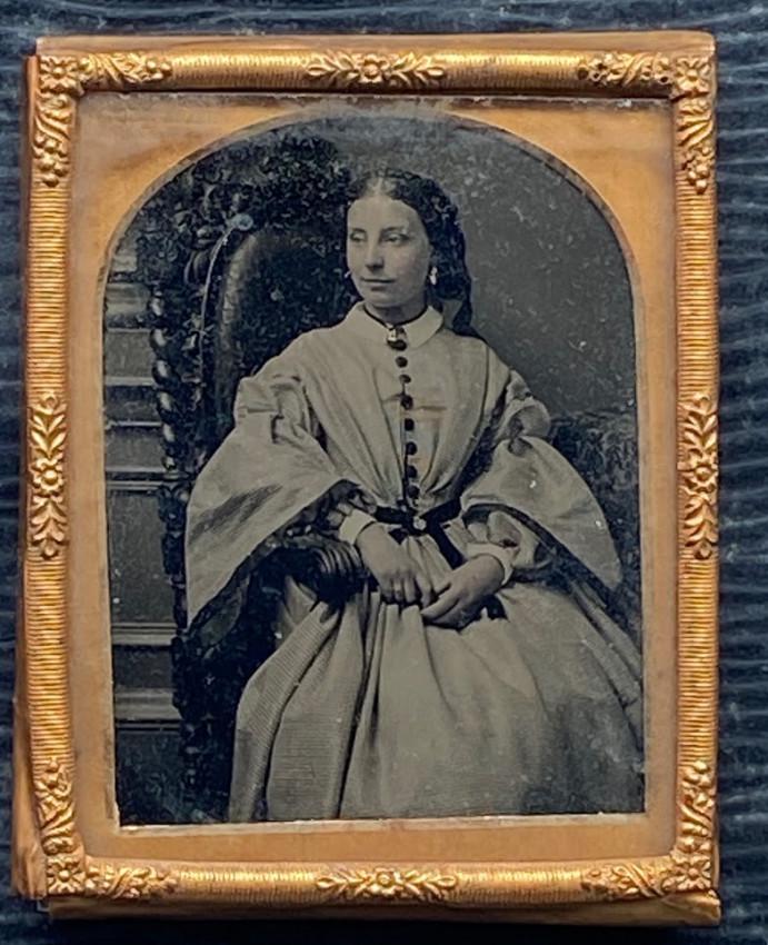 Johnston family, two ambrotype portraits, probably: Robert ARMSTRONG (photographer, Scotland) & [Attributed to Robert ARMSTRONG]. Johnston family, two ambrotype portraits, probably father-in-law, Robert Johnson, and daughter-in-law, Isabella Keith John