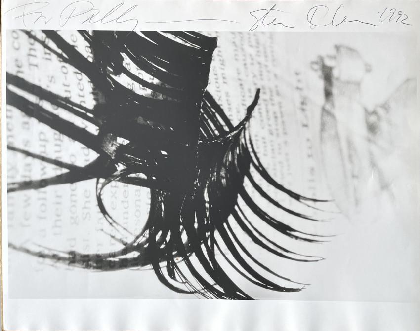 Fashion photography: Large format original photograph,: Steven KLEIN [PHOTOGRAPHER] Fashion photography: Large format original photograph, inscribed, 1992 Steven KLEIN [PHOTOGRAPHER] Steven Klein Fashion Photograph close up of eye-lashes, possibly of an un