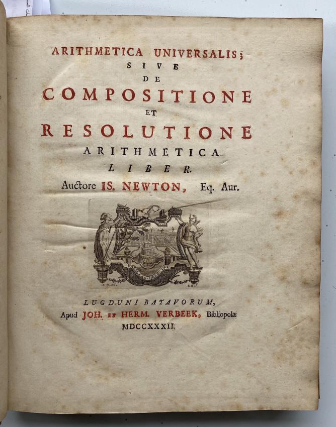 Isaac NEWTON Arithmetica Universalis 3rd ed (1 of 12)