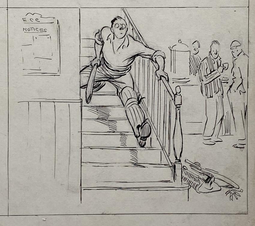 CRICKET - REYNOLDS [Orig. artwork]+ 'Punch' 1920: [CRICKET. - Frank REYNOLDS] [Original artwork + 'Punch Summer Number 1920'] Offered for sale by Adam Langlands of 'Shadowrock Rare Books' - for more information please contact him via email at a