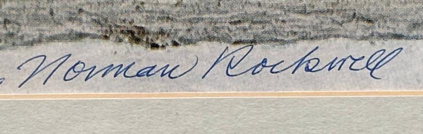 Norman ROCKWELL [Home for Christmas], print, signed (1 of 10)