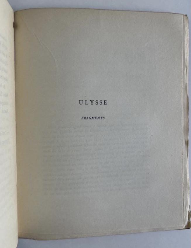 [James JOYCE] Commerce, Cahiers Trimestriels 1-3 only: James JOYCE, T. S. ELIOT & others (contributors) COMMERCE, CAHIERS TRIMESTRIELS Offered for sale by Denis Gouey of 'And Books Too' - for more information please contact him via email at bibliopegist@y