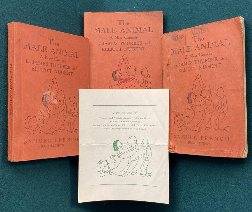 THURBER Male Animal (3 assoc. copies) + program (1 of 10)