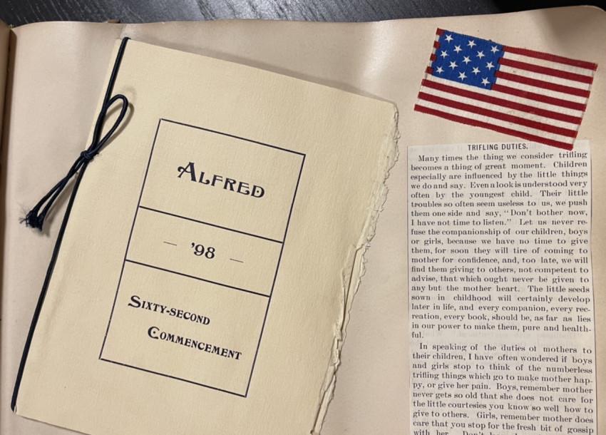 [SCRAPBOOK] Alfred Univ & Emerson Coll. of Oratory, etc (1 of 13)