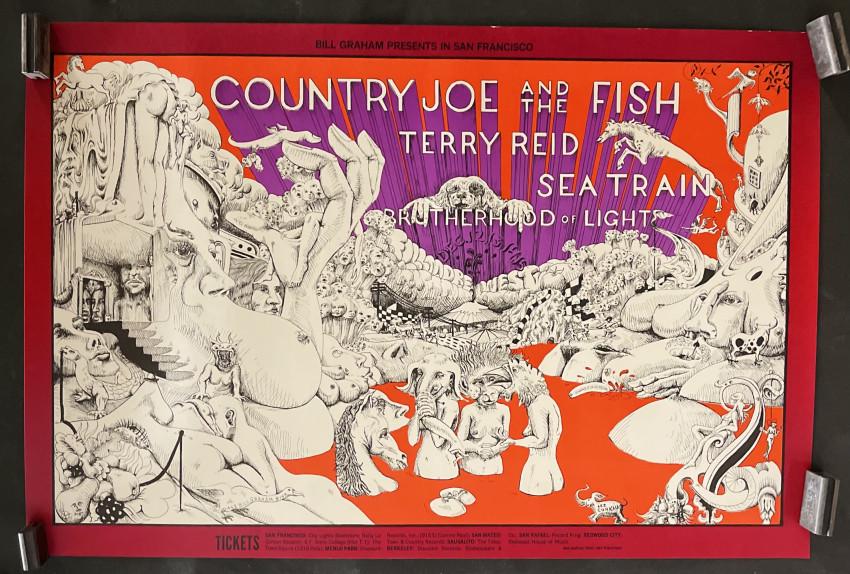[ROCK & ROLL]. 2 Posters: Country Joe & the Fish + 1 (1 of 7)