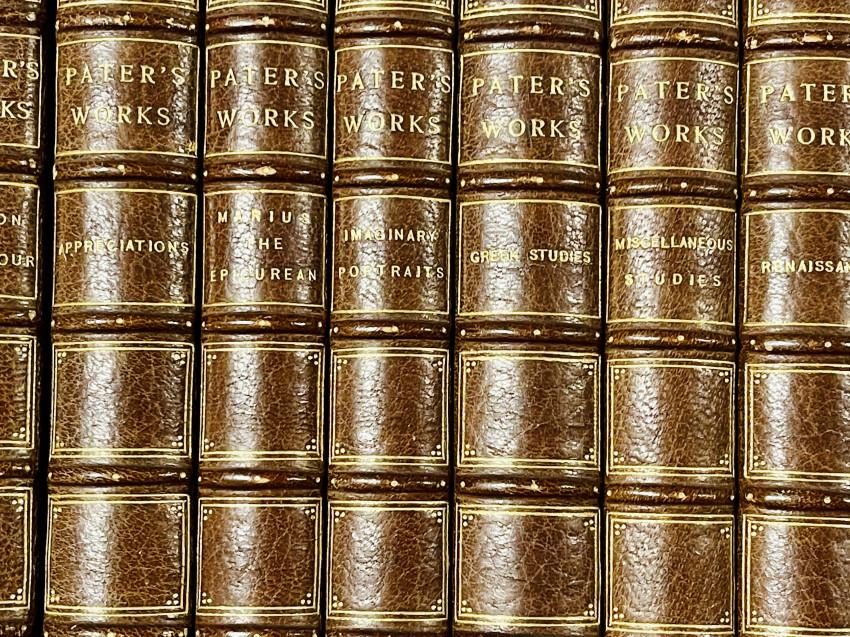 BINDINGS by MEYER. Walter PATER [8 works] 1905-8 (1 of 7)