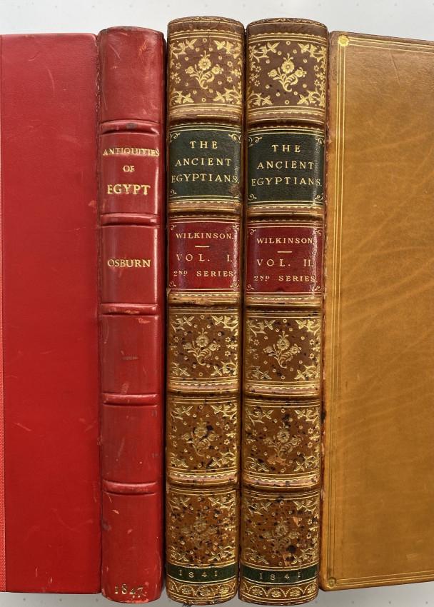 BINDINGS [3 vols. on EGYPT, one EXTRA-ILLUSTRATED] (1 of 11)