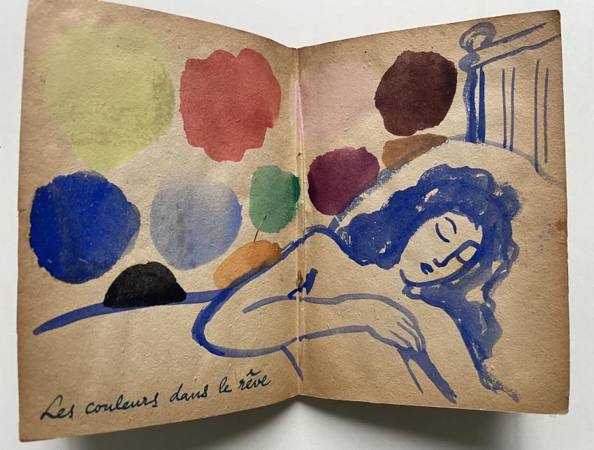 Illustrated manuscript, in the style of Matisse (1 of 11)